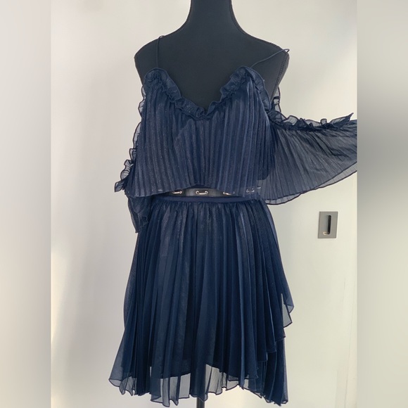 La Maison Talulah Pleated Dress Sz XS - Picture 2 of 8